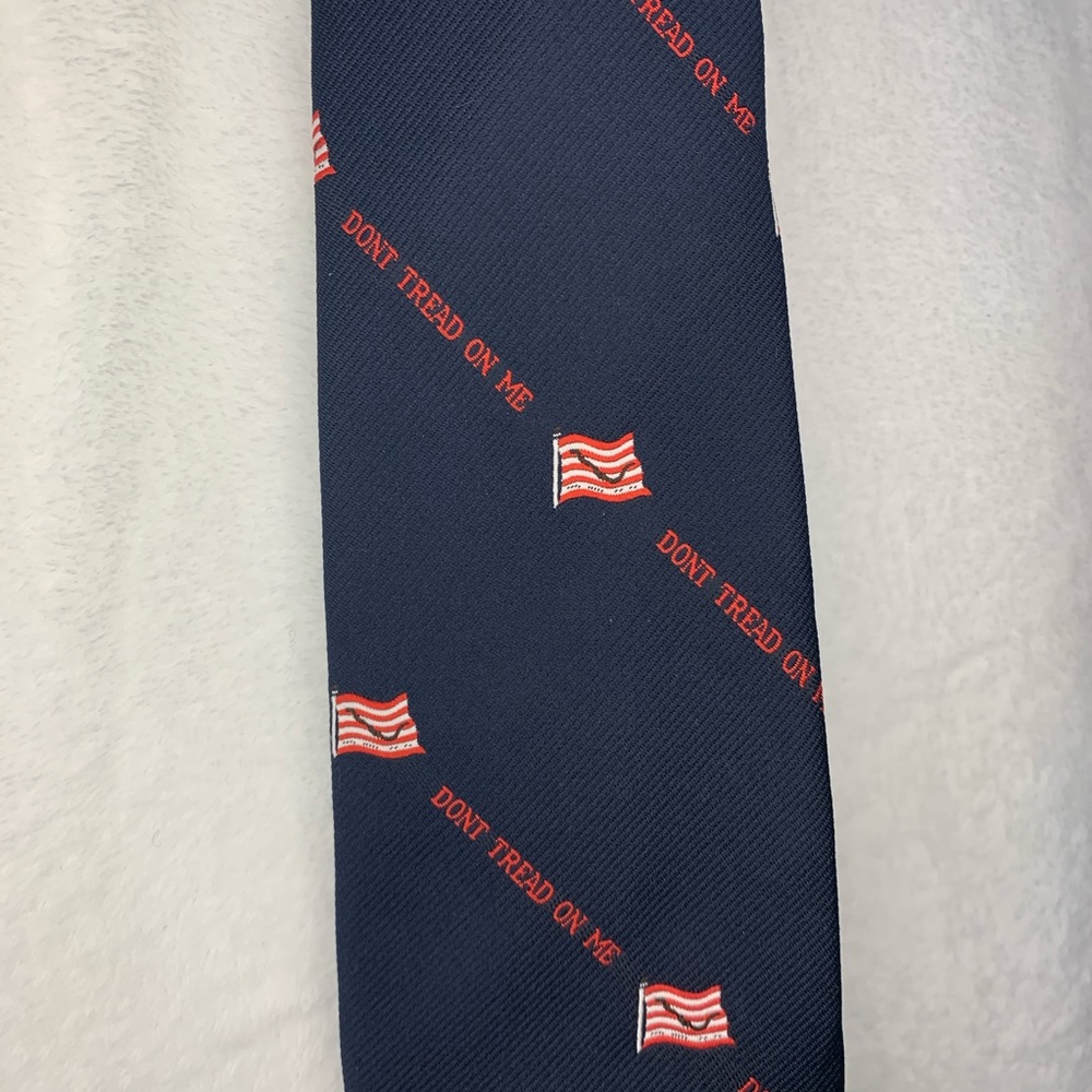Don’t Tread On Me Tie Navy Blue American Flag